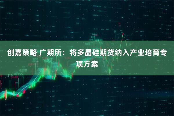 创嘉策略 广期所：将多晶硅期货纳入产业培育专项方案